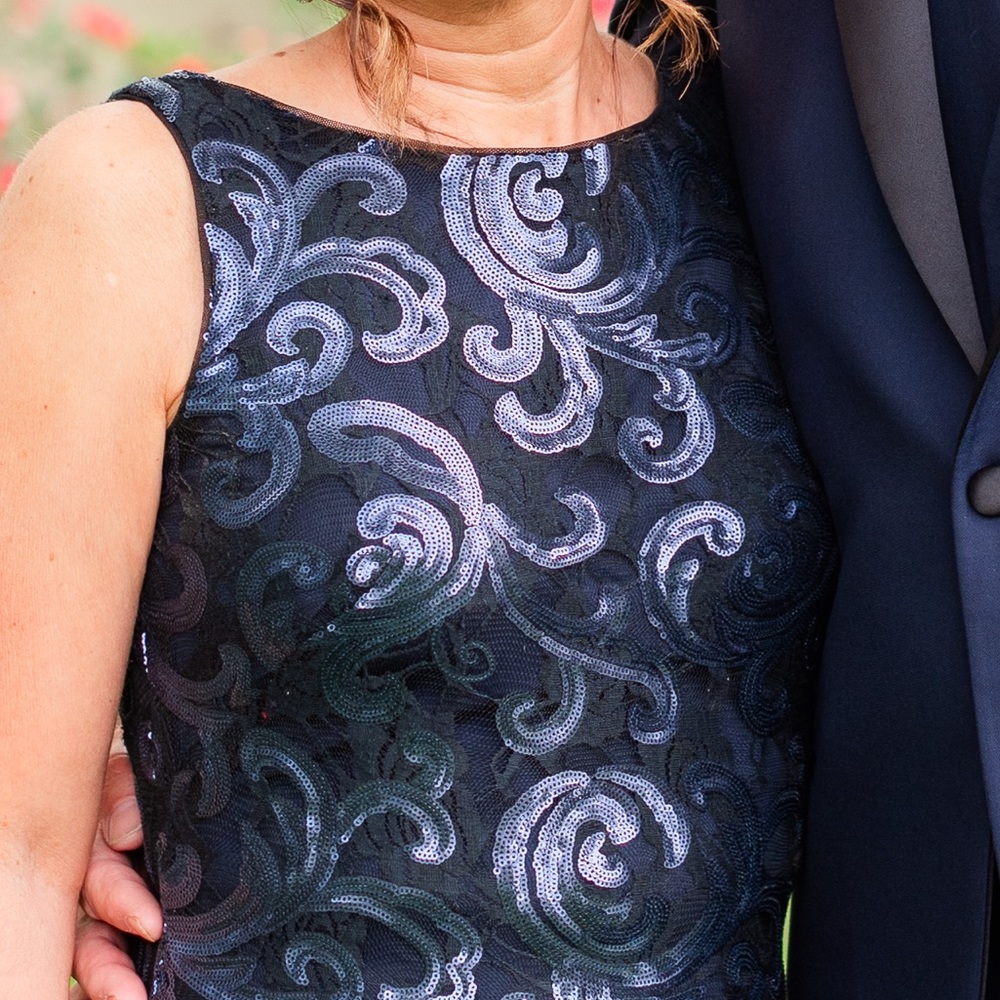 Ralph Lauren Sleeveless Sequin Dress w/ side slit
